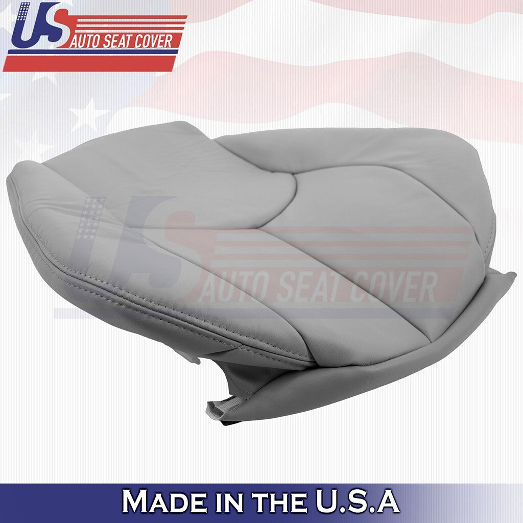 1996 to 2002 For Mercedes Benz SL500 Driver Top &Bottom Leather Seat Cover Gray