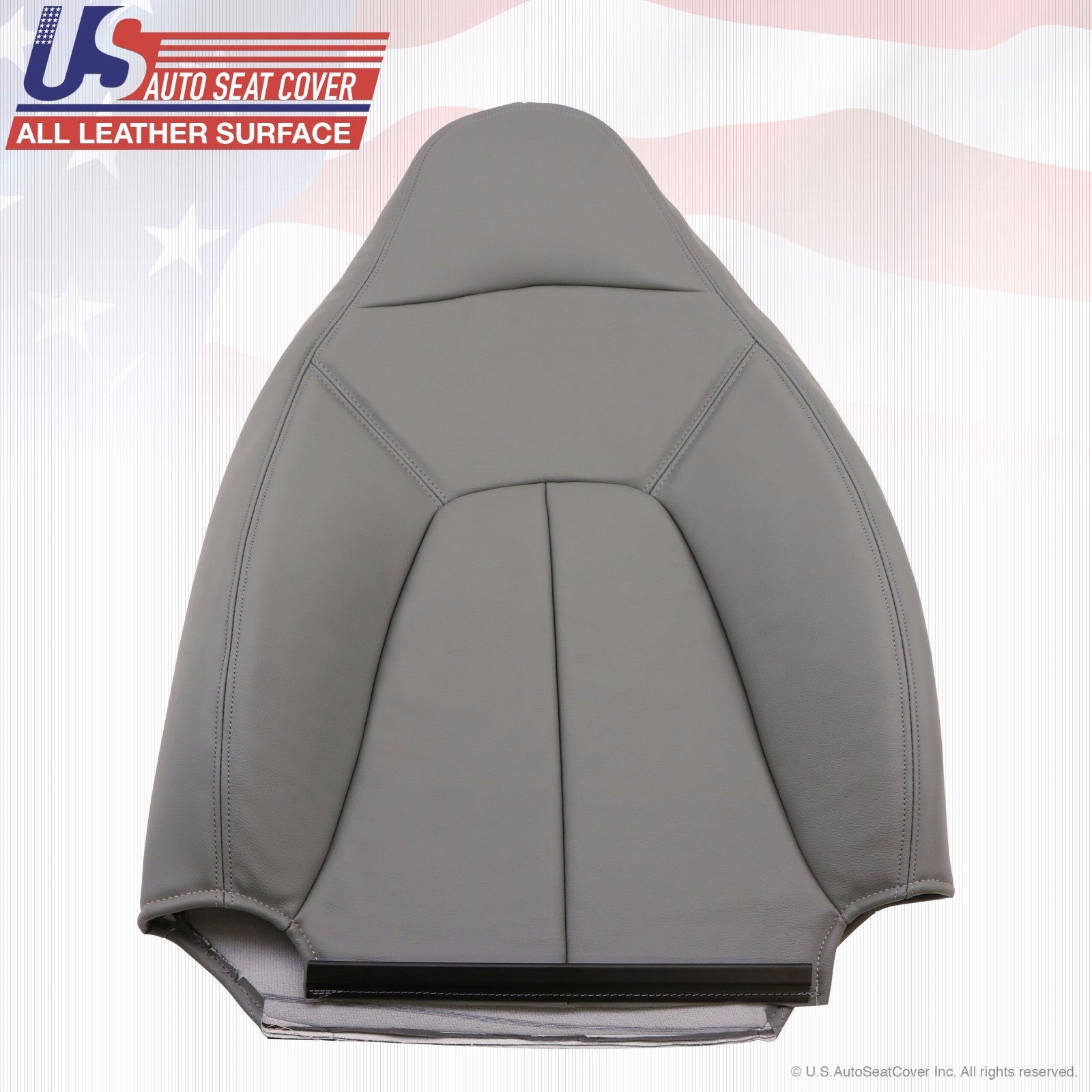1997-2002 Expedition XLT Driver Bottom & Top Leather Seat Cover Gray