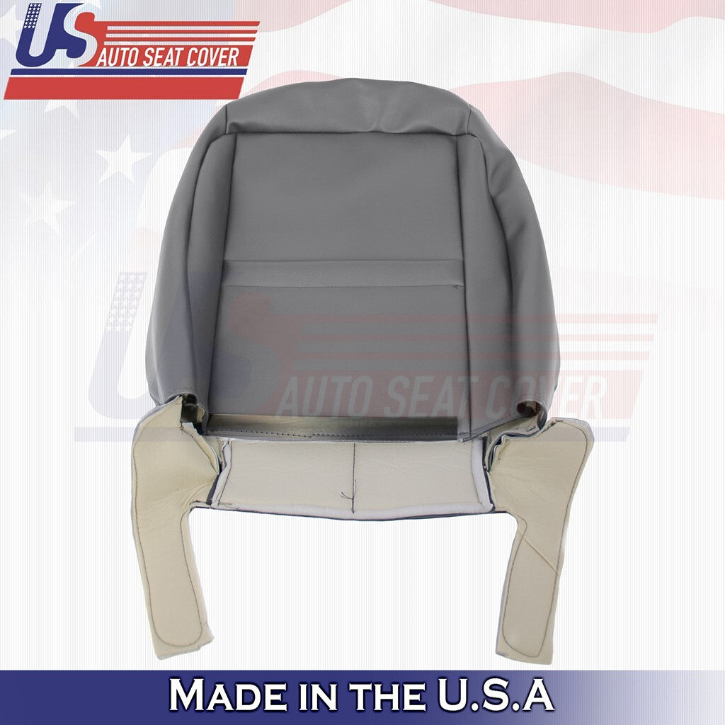 2007 2008 2009 2010 Fits Chrysler 300C Passenger Upper Leather Seat Cover Gray