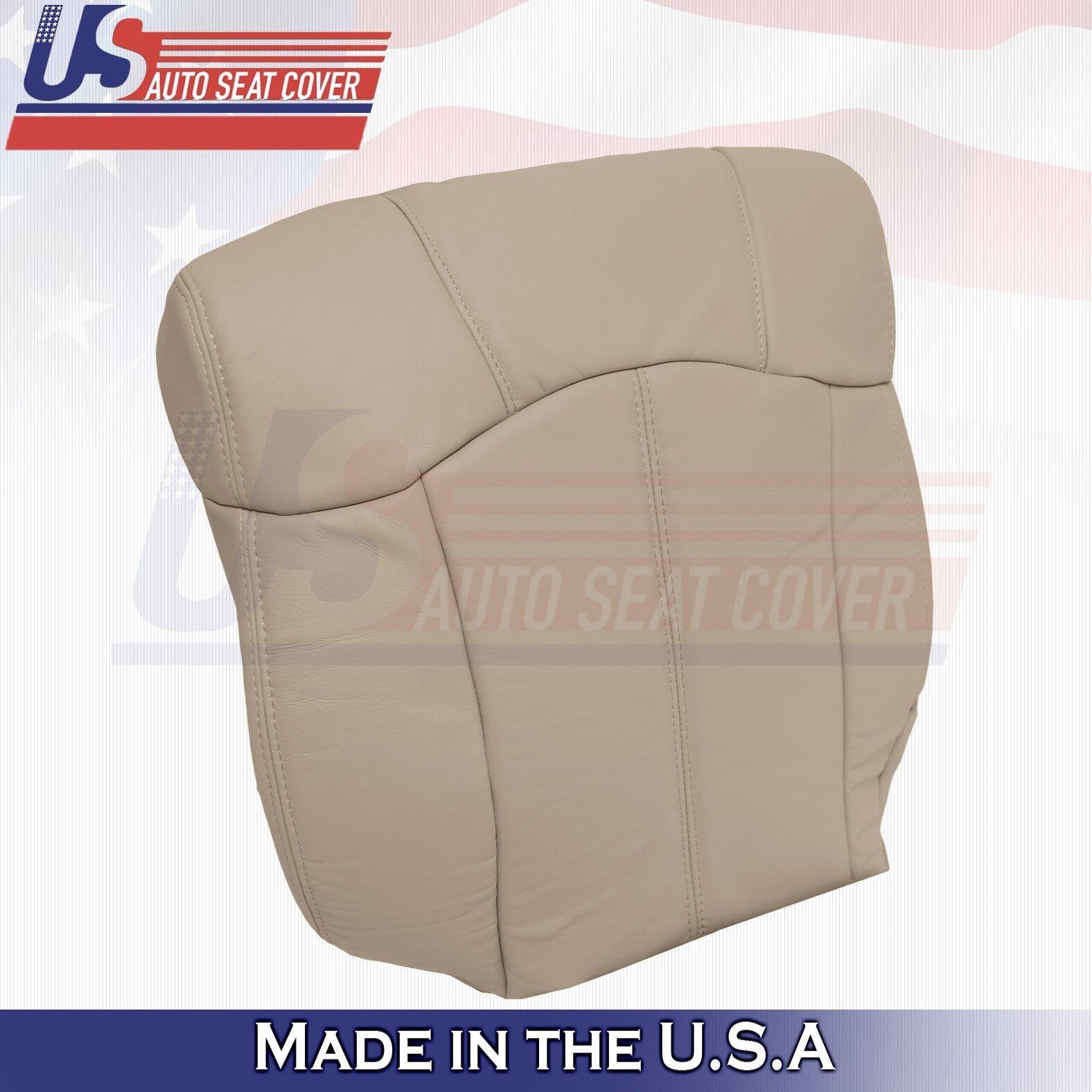 1999 2000 2001 2002 For Chevy Tahoe 2nd Row Passenger Top Leather Cover Tan