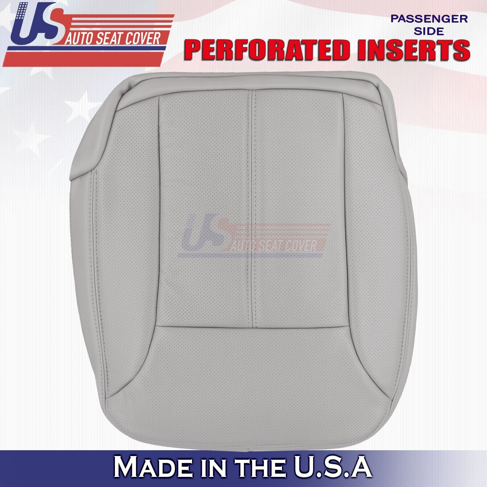 2007 to 2012 For Mercedes GL350 GL450 Passenger Top & Bottom Leather Covers Gray
