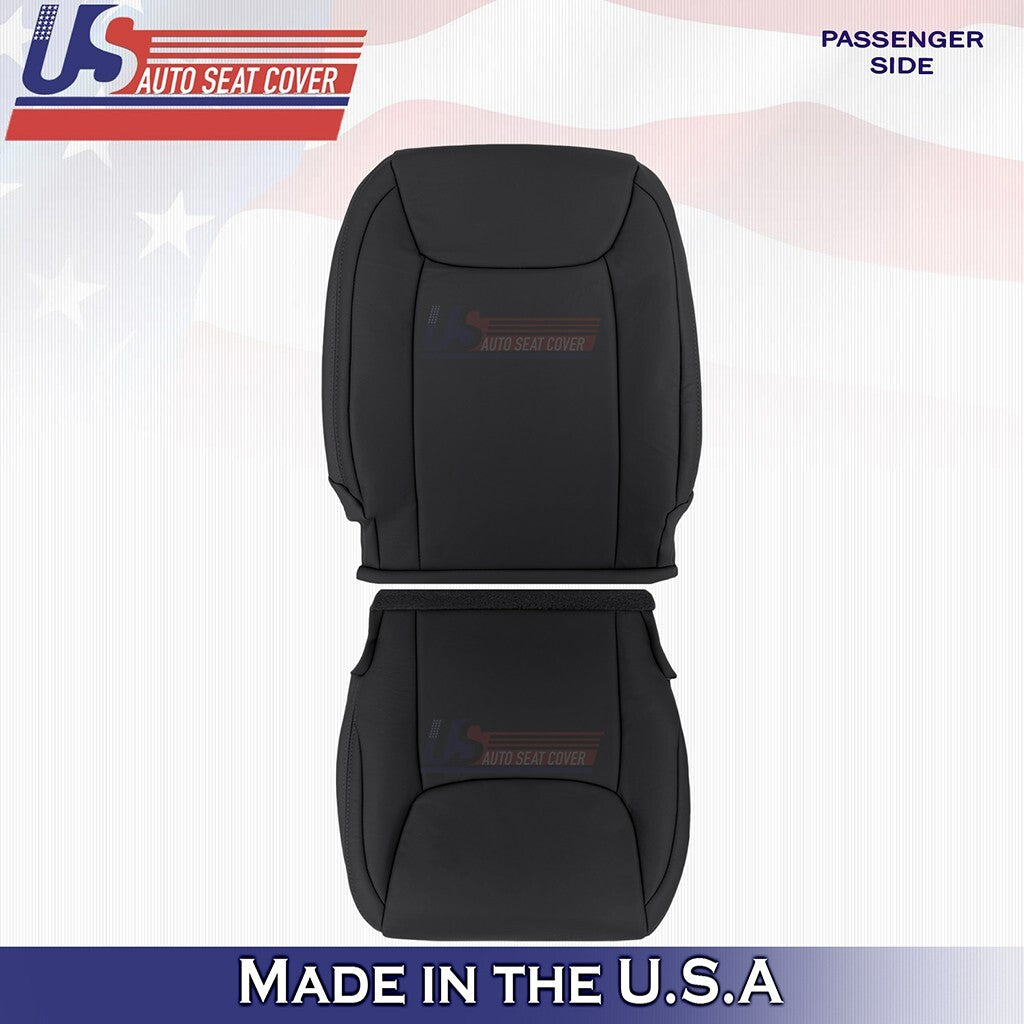 2005-2010 FOR Toyota Sienna Passenger Bottom & Top Leather Seat Cover Black