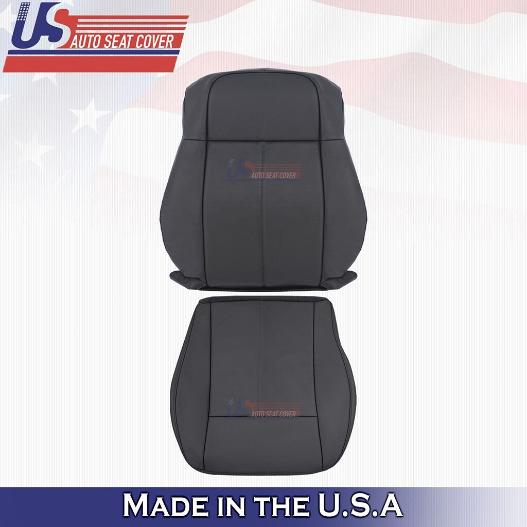 2008 2009 2010 Fits Chrysler 300C Limited Front Tops Bottoms Leather Cover Black