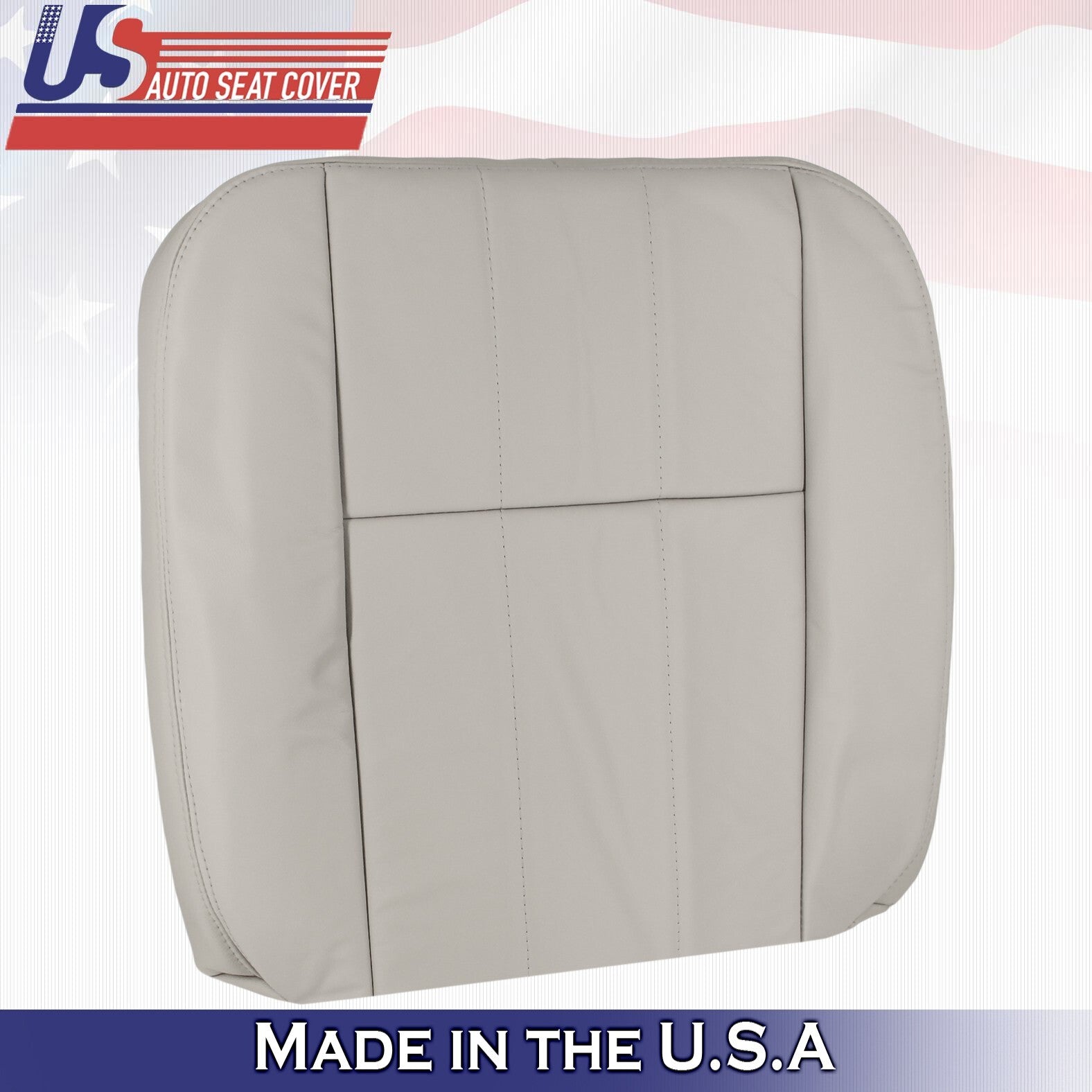 2009 2010 2011 For Mercury Grand Marquis Driver Top & Bottom Leather Covers Gray