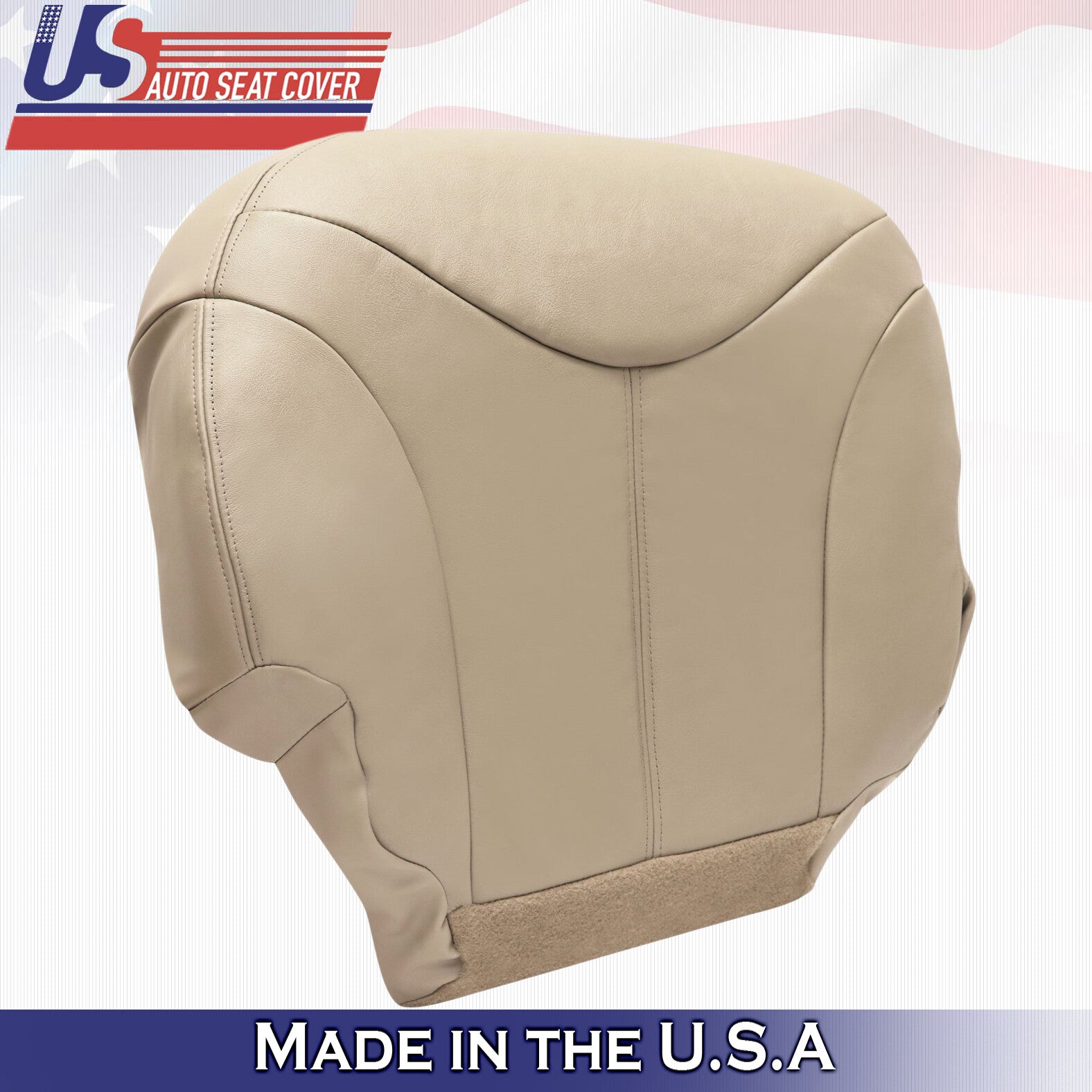1999 2000 For GMC Yukon XL SLT SLE Passenger Bottom Leather Seat Cover Tan