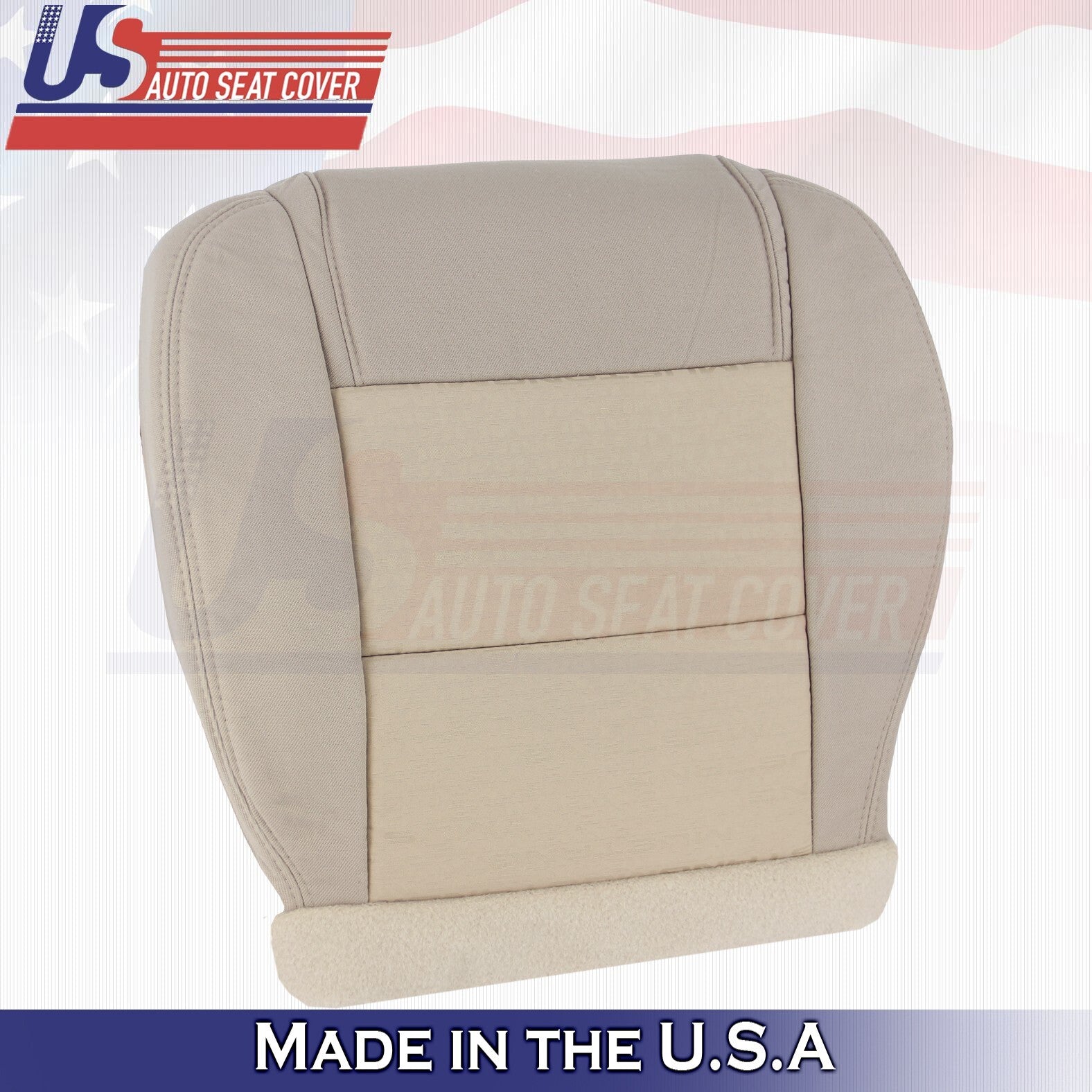 2005 2006 2007 For Ford Mustang Front Driver Side Bottom Cloth Seat Cover Tan