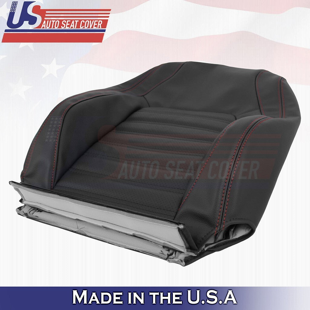 2011 to 2018 FITS VW Jetta GLI Driver & Passenger Bottoms-Tops Seat Cover Black