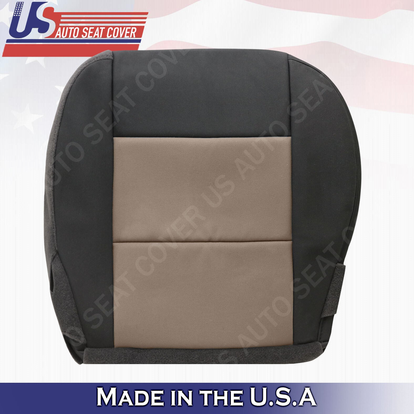 2003 to 2011 Ford Ranger XL Driver Passenger Bottoms Cloth Cover 2tone Black Tan