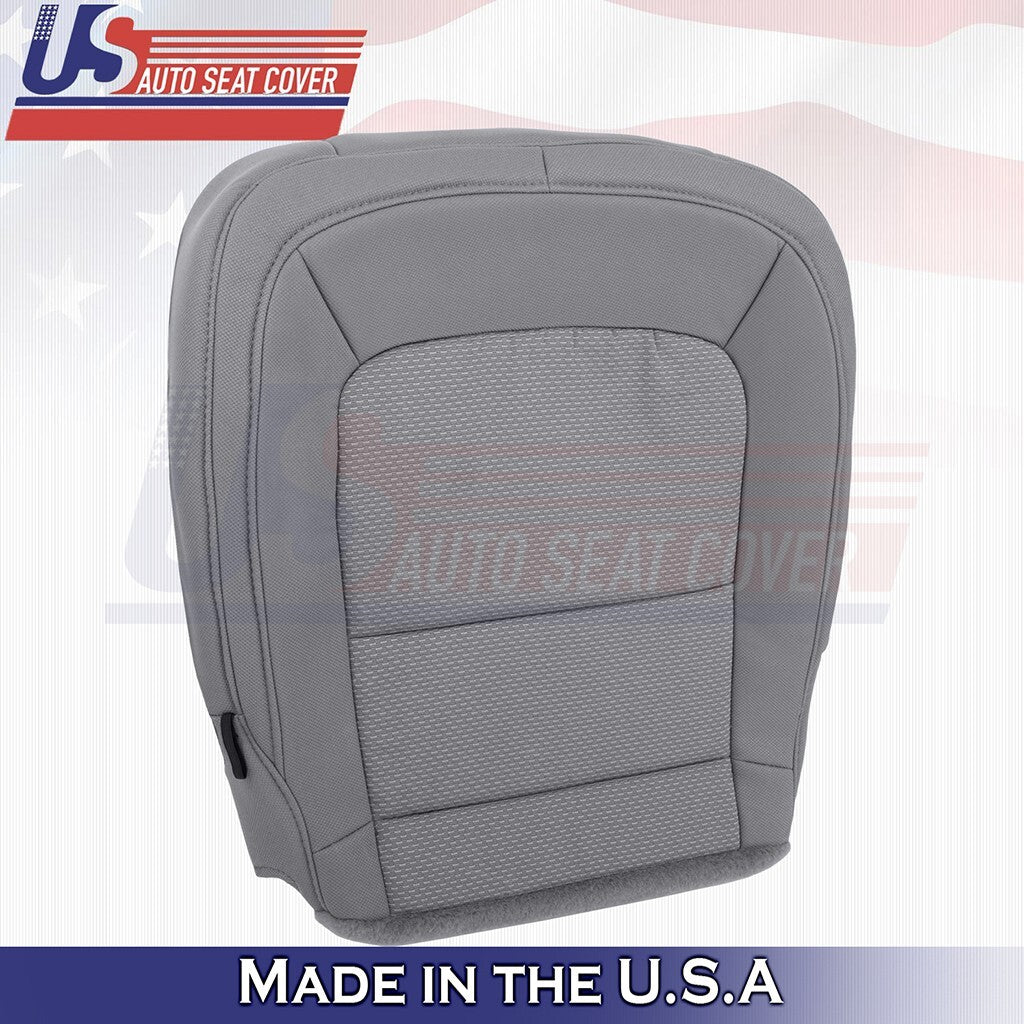 2015 to 2021 For Chevy Colorado Front Passenger Bottom Cloth Seat Cover Gray
