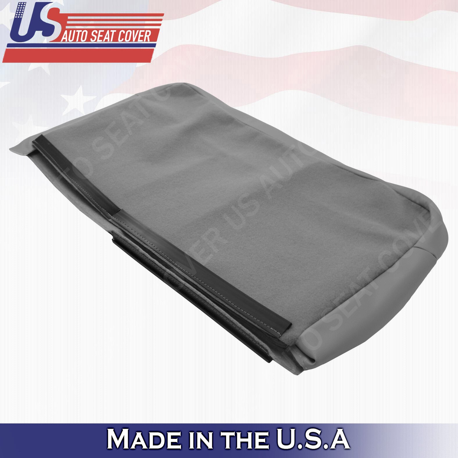 Rear Driver Bottom Leather Seat Cover Gray 2004 to 2008 Fits Ford F150 Lariat