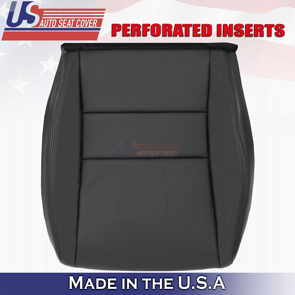 2004 to 2008 For Acura TSX Driver Side Bottom Perf Leather Seat Cover Black