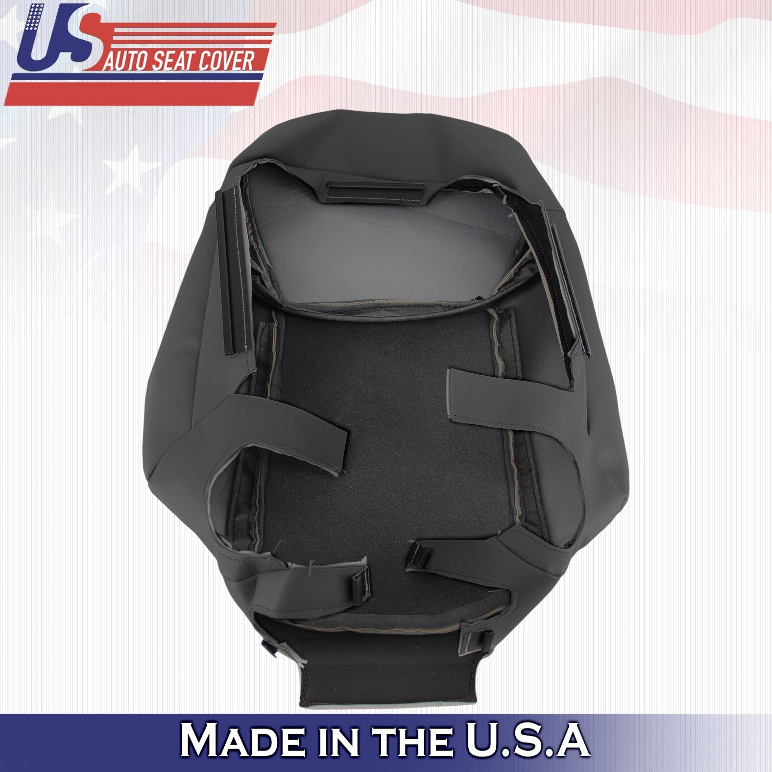 2012 to 2015 For Lexus LX570 Front Set Tops&Bottoms Leather w/ Perf Covers Black