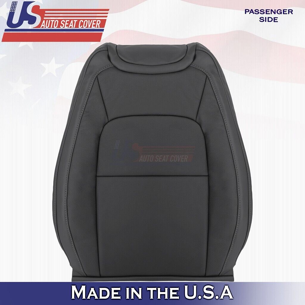 2015 to 2022 Fits Chevy Colorado Driver & Passenger Tops Leather Cover Black
