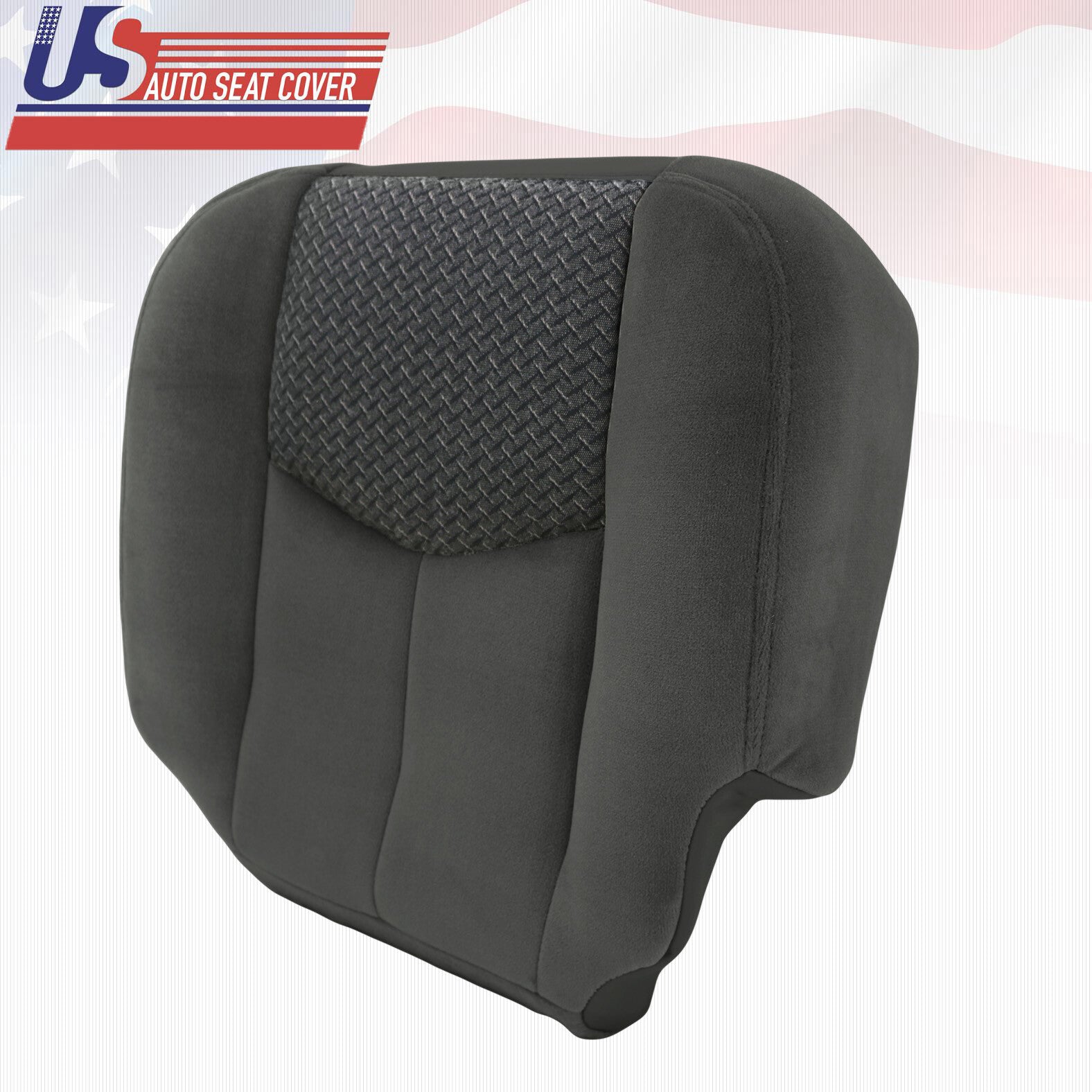 2003 to 2004 Chevy Avalanche 1500 & 2500 Driver Bottom Cloth Seat Cover Drk Gray