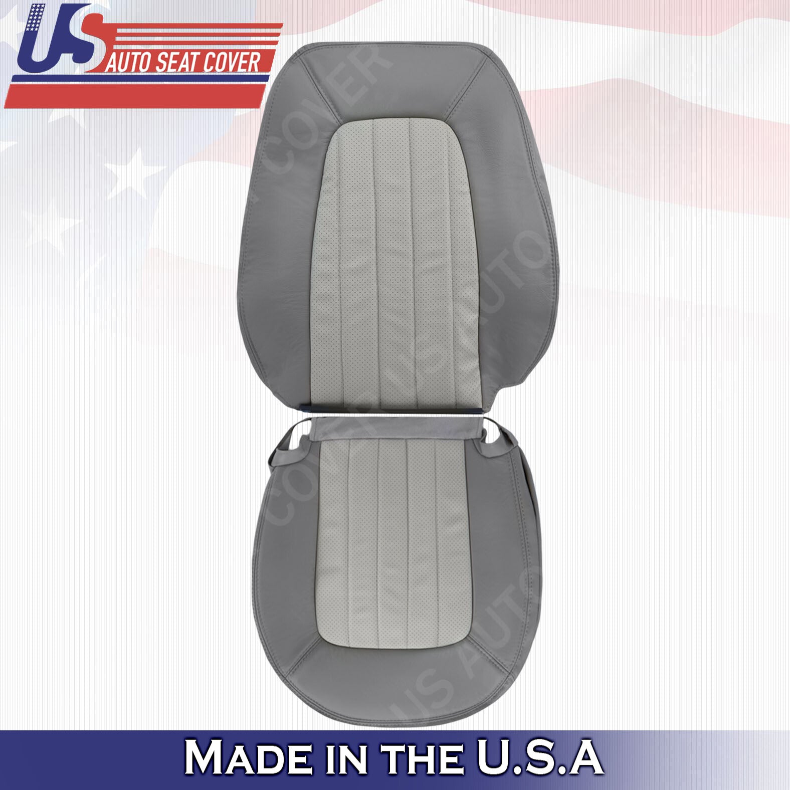2002 2002 2004 2005 Mercury Mountaineer Passenger Top, Bottom Leather Cover Gray