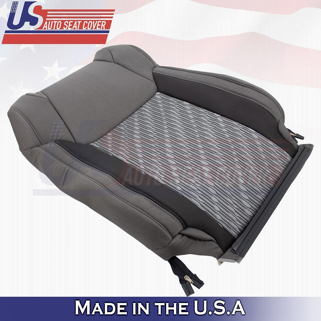 2014 2015 2016 2017 For Toyota Tundra Driver Top Bottom Cloth Cover 2-Tone Gray