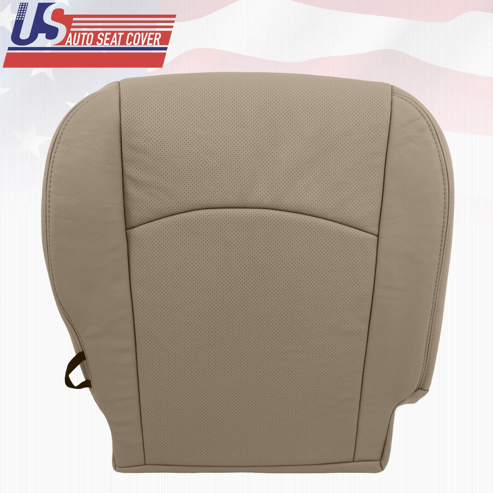 2009-2012 FOR DODGE RAM LARAMIE PASSENGER BOTTOM LEATHER PERF SEAT COVER TAN