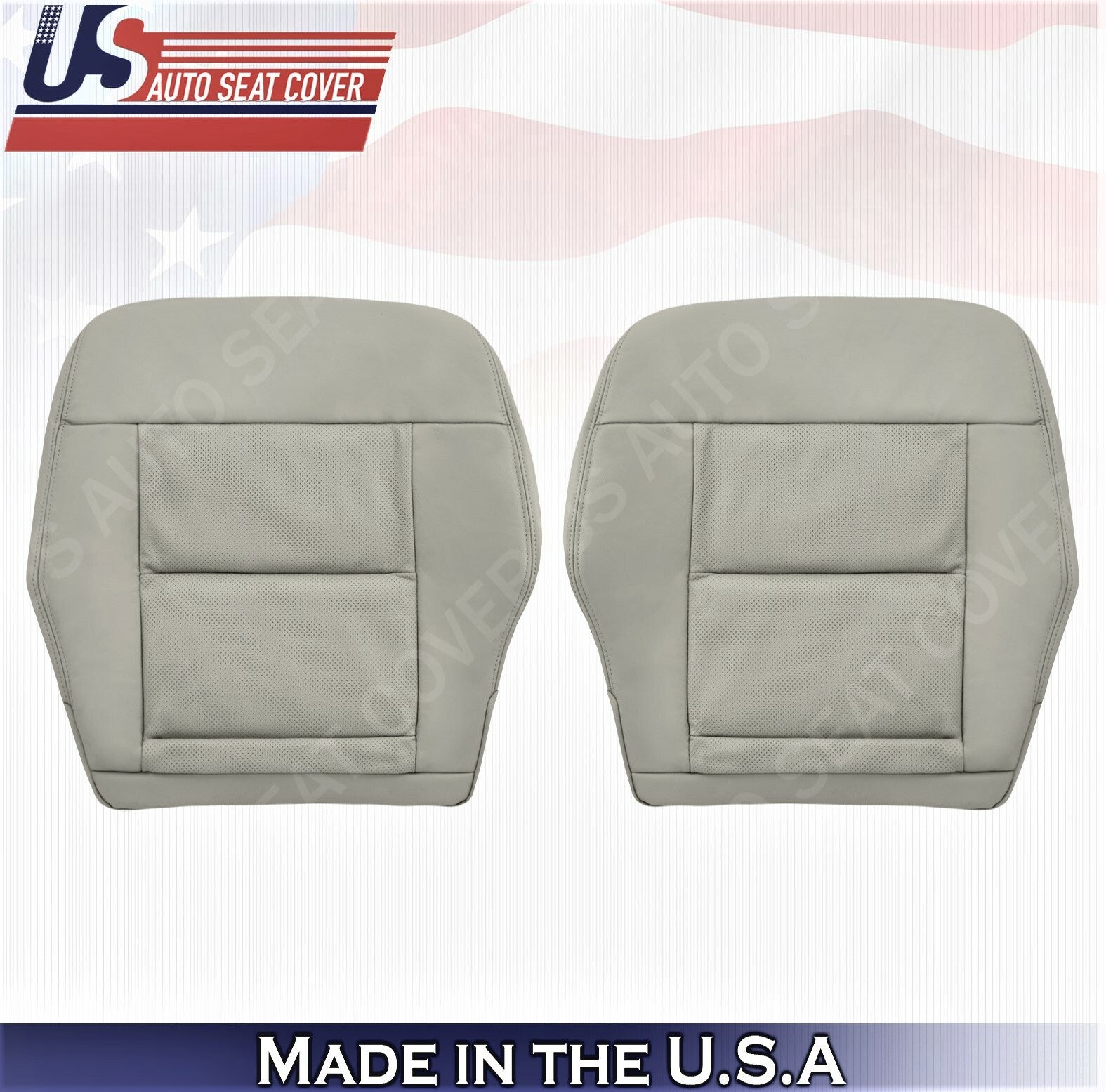 For 2010 TO 2013 Mercedes Benz E350 E550 Front Bottoms Leather Cover Ash Gray