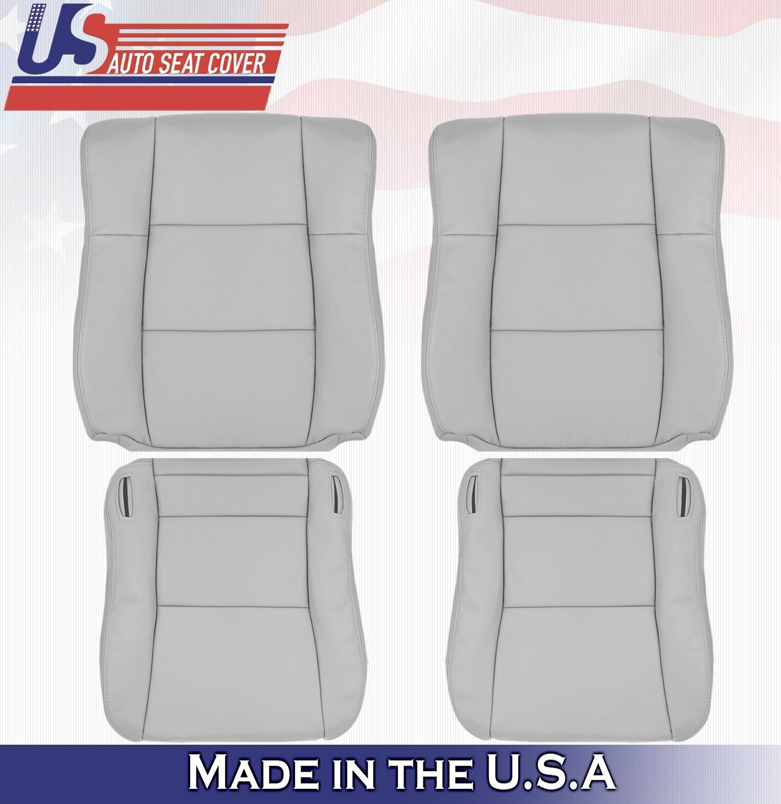 2000 2001 For Lexus ES300 2x Top & 2x Bottom Leather Seat Covers Sage