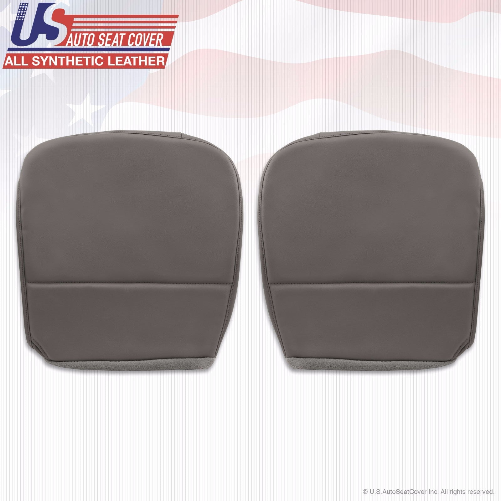 2010 Ford F250 F350 F450 F550 XL Driver & Passenger Bottom Vinyl Seat Cover Gray
