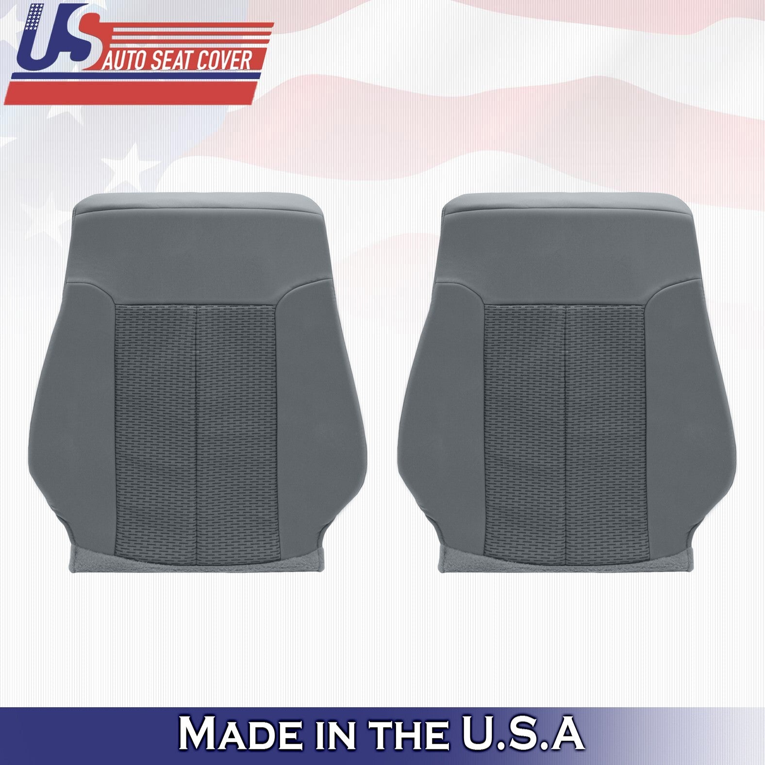 2011 2012 2013 For Ford F250 F350 XLT Driver Passenger 2x Top Cloth Covers Gray