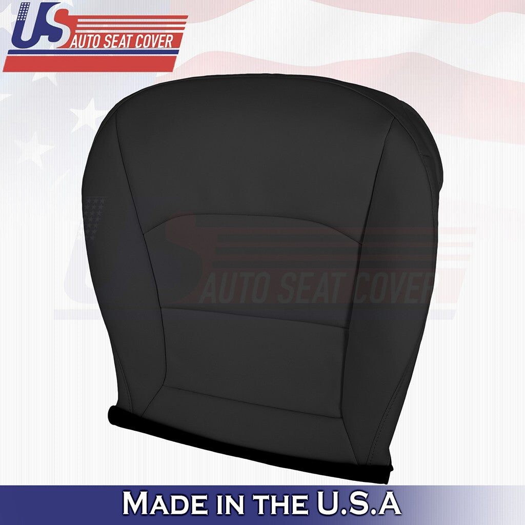 2020 to 2024 Fits Tesla Model Y Front Passenger Bottom Vinyl Seat Cover Black