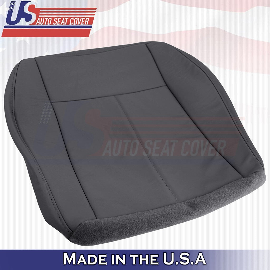 2008 2009 2010 For Chrysler 300C Passenger Top & Bottom Leather Seat Cover Black