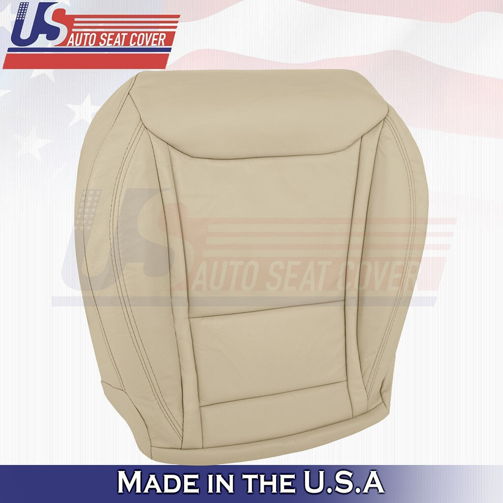 2012-2015 For Tesla Model S Driver & Passenger Bottom Vinyl Seat Cover Tan