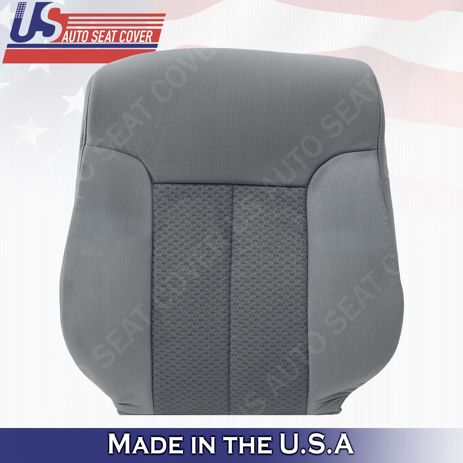 Ford F150 Passenger Bottom & Top Cloth Seat Cover Steel Gray 2011 2012 2013 2014