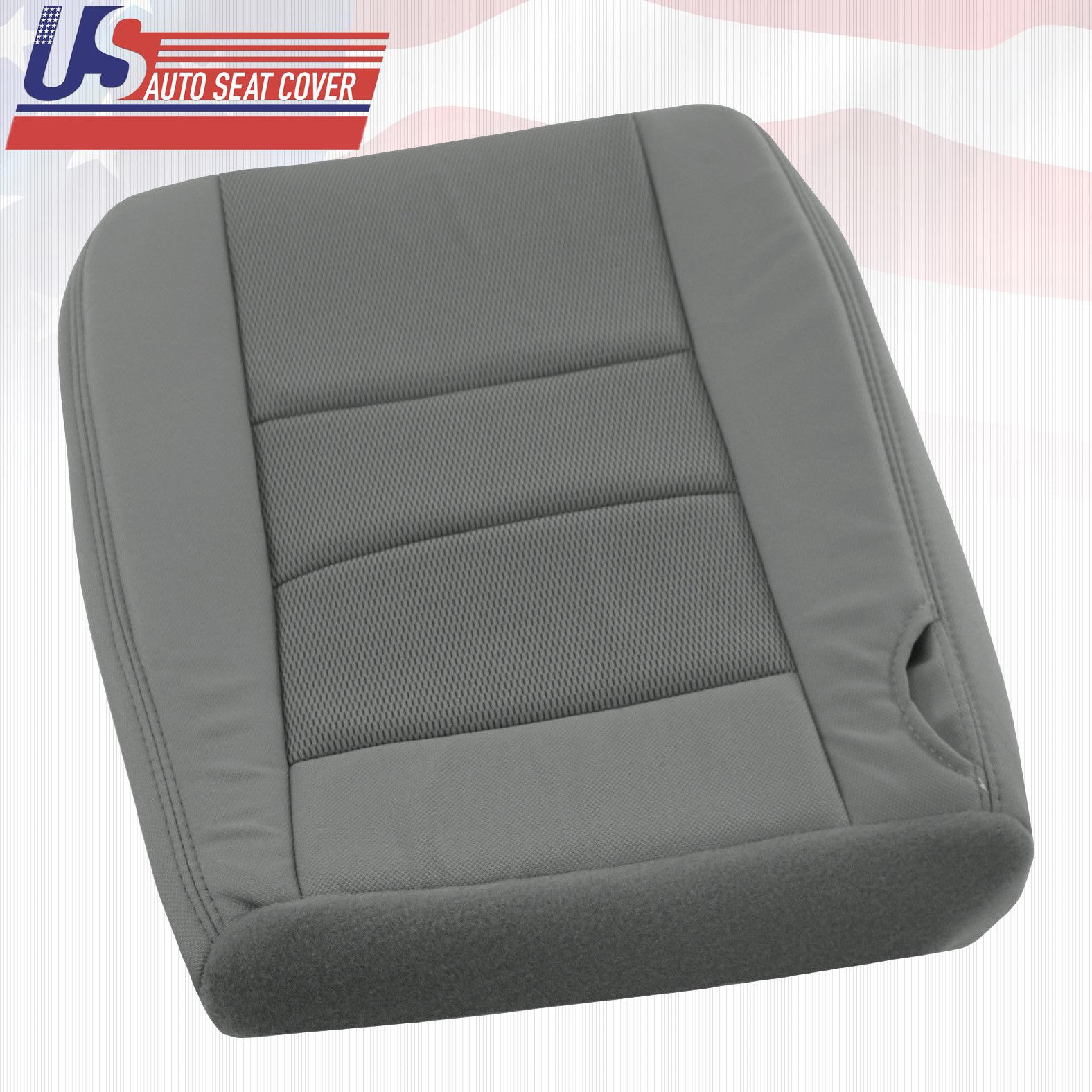 2003 to 2007 Fits Ford F-250 XLT Driver Side Bottom Cloth Cover 2tone Gray