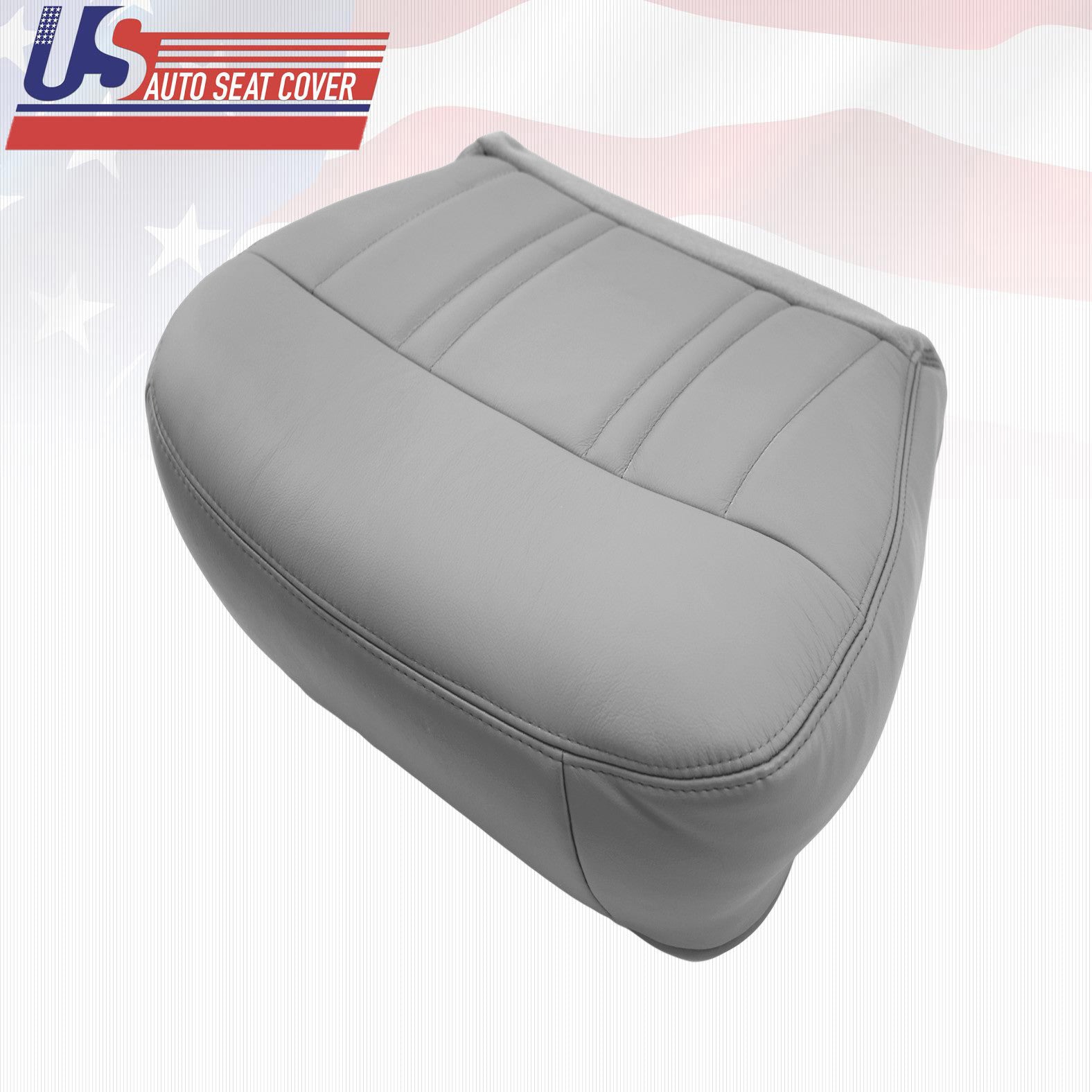 1998 Ford F-150 Lariat Driver Bottom Leather Seat Cover "Med Graphite Gray"