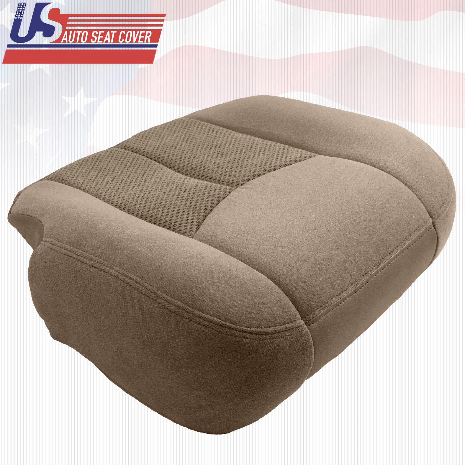 2003 2004 Chevy Suburban 2500 - Driver Bottom Cloth Replacement Seat Cover TAN