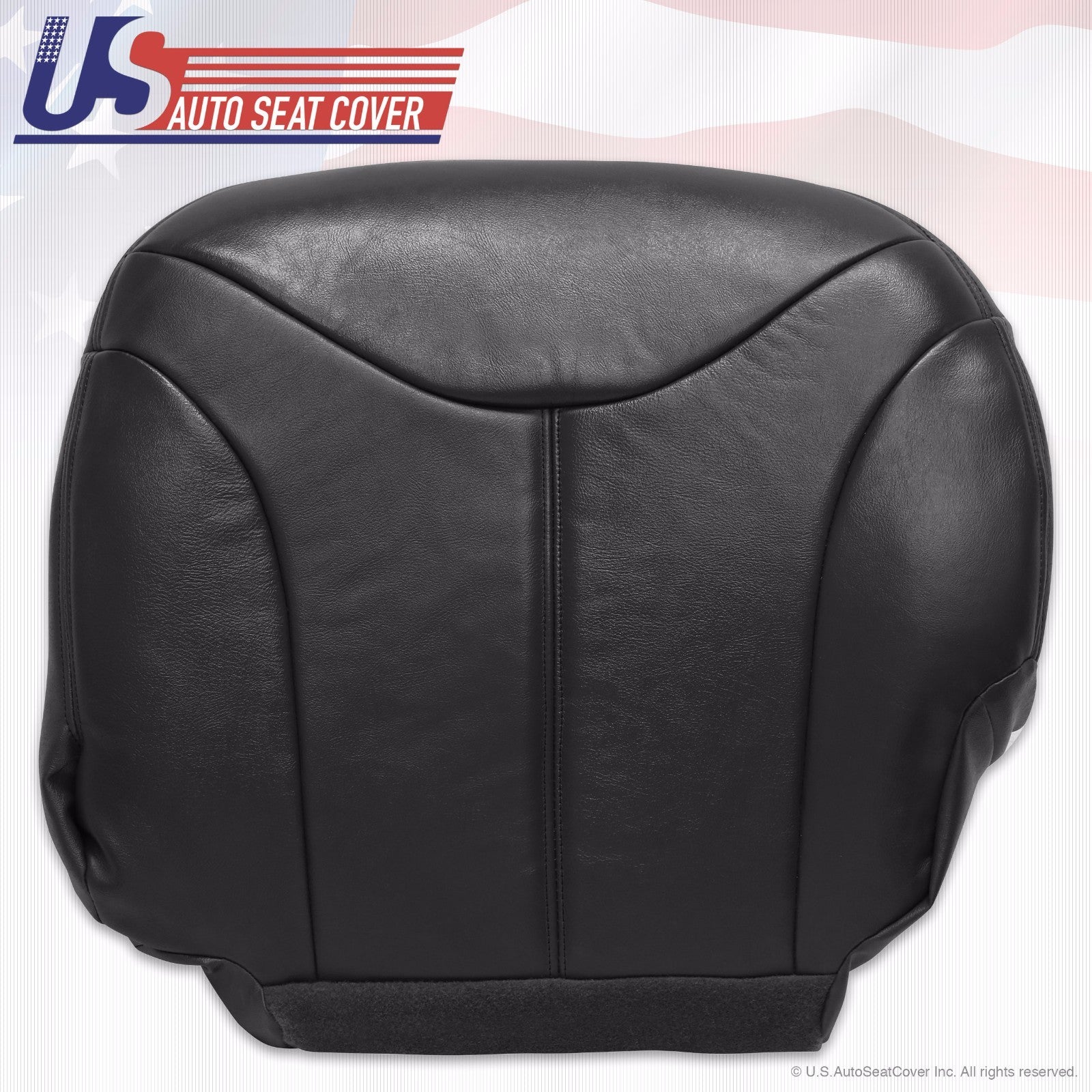2001 2002 GMC Sierra 2500 2500HD Driver Side Bottom Leather Seat Cover Dark Gray