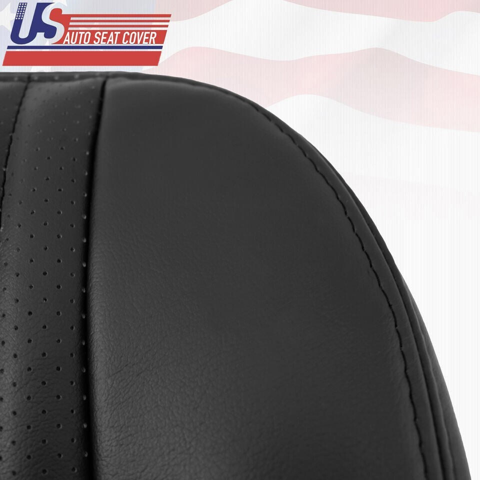 1997 to 2002 For Chevy Camaro Driver&Passenger Bottoms &Tops Leather Cover Black