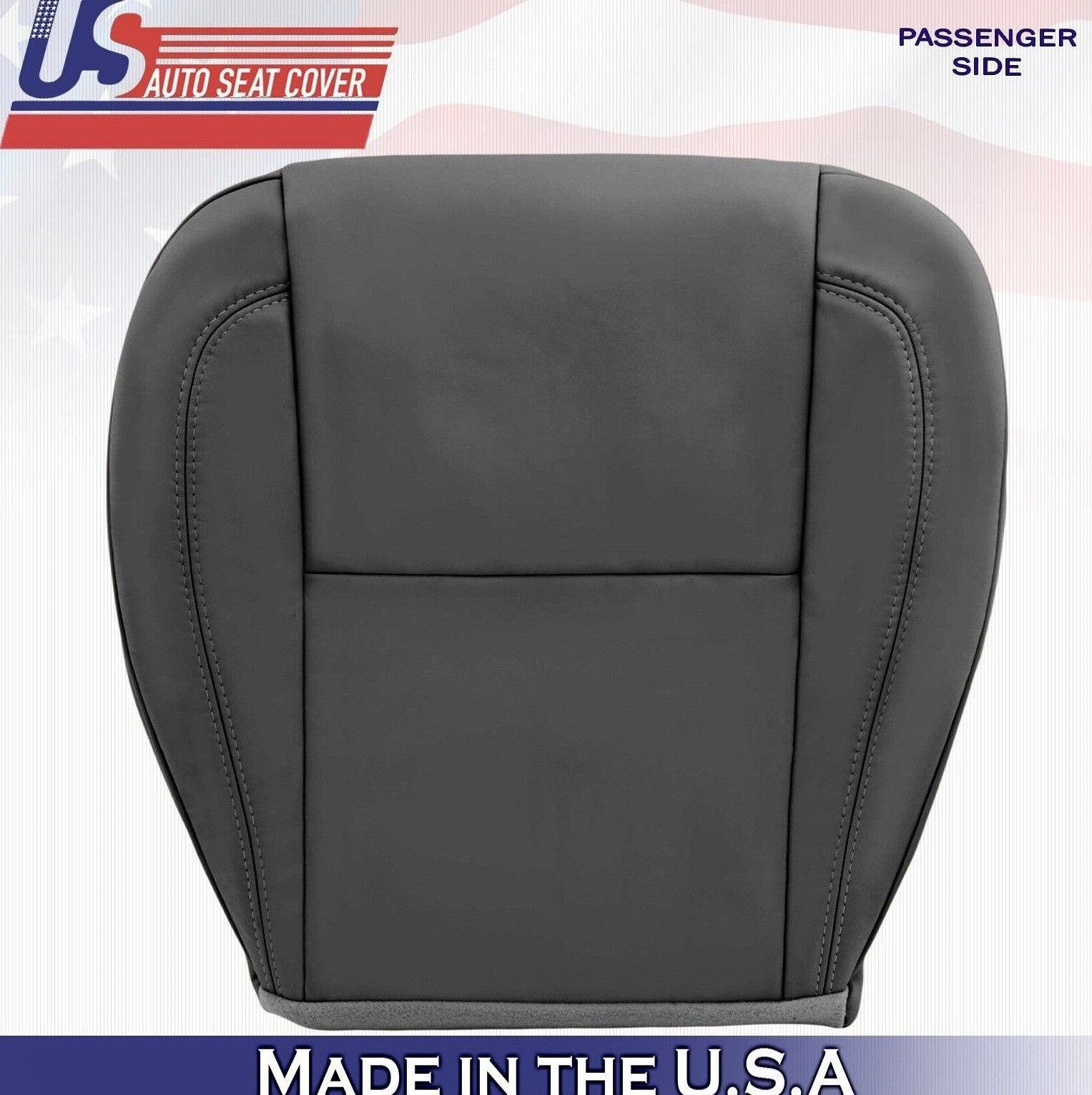 2000 2001 For Lexus GS300 Passenger Side Bottom Synthetic Leather Seat Cover BLK