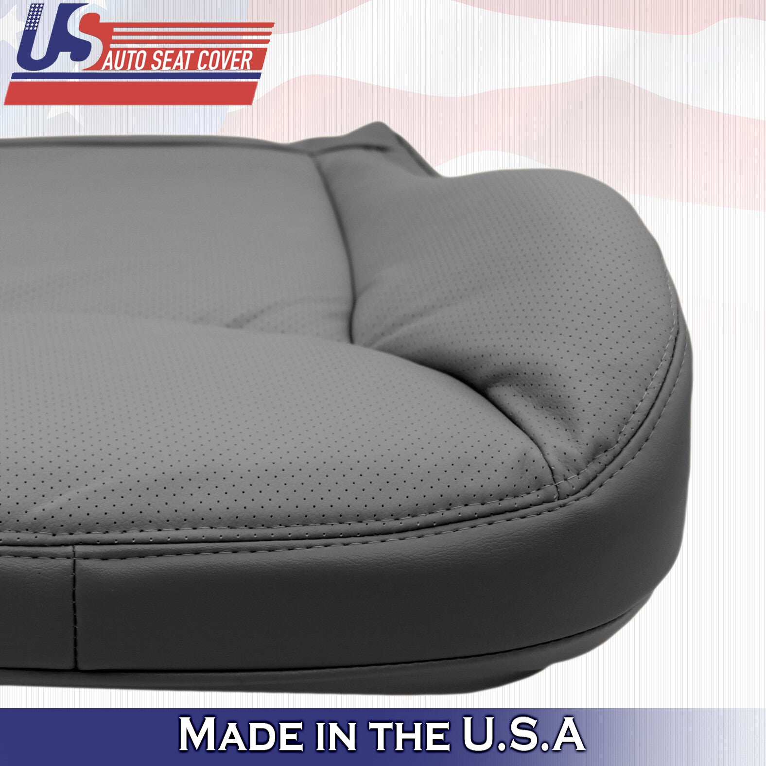 2000 to 2002 Mercedes Benz S Class Driver Passenger Bottom Leather Covers Gray