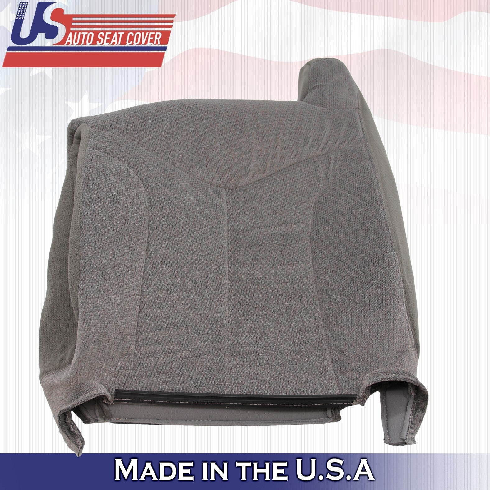 1999 2000 2001 2002 For GMC Yukon Driver Top Cloth Seat Cover Pewter Gray