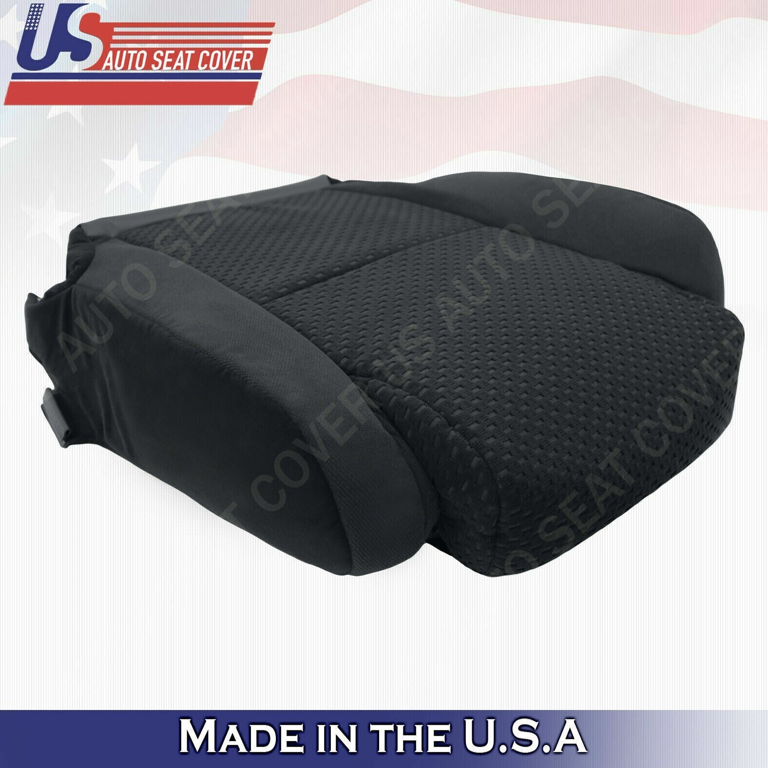 2007 2008 09 10 2012 For Toyota Tundra Passenger Top & Bottom Cloth Cover Black