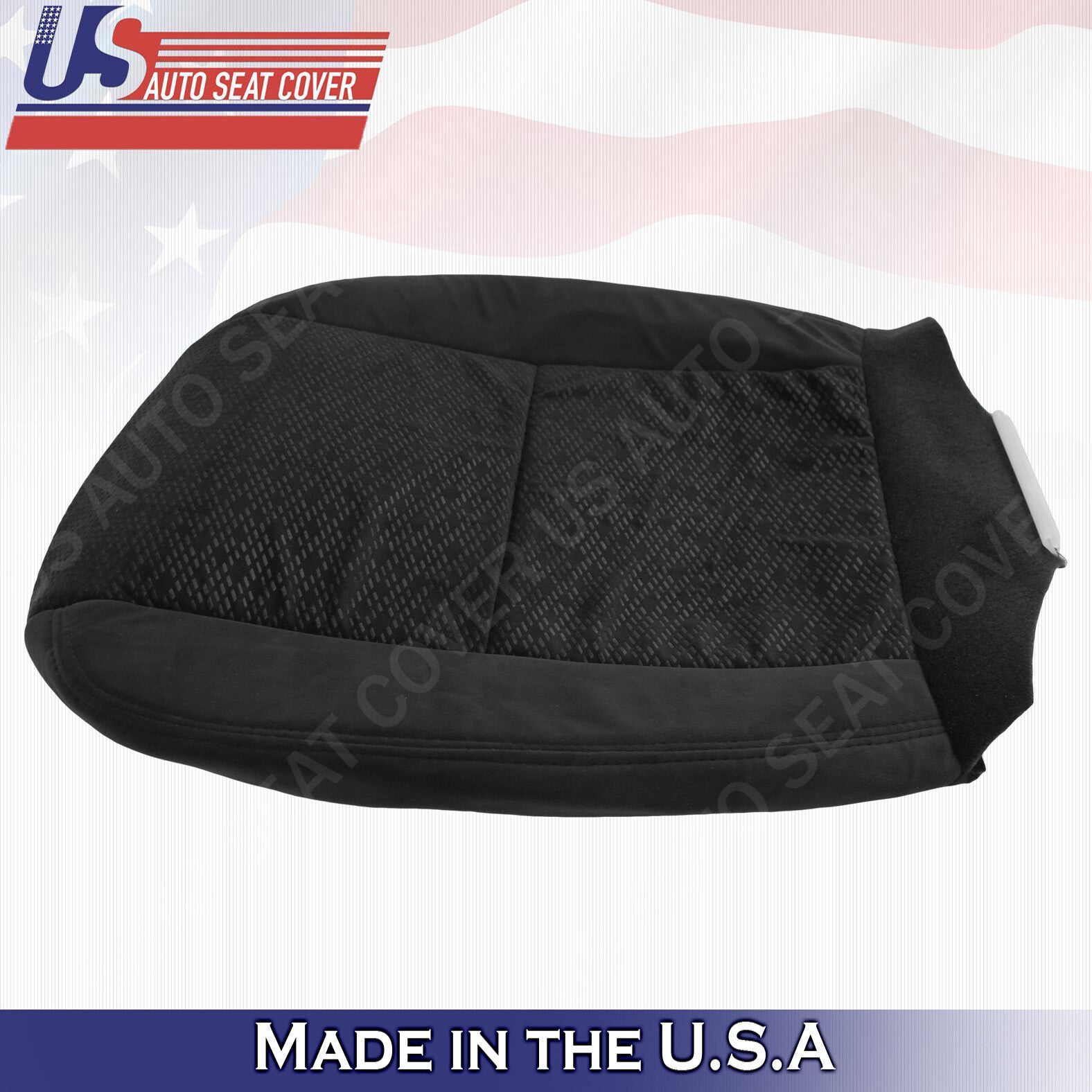 2007 2008 GMC Yukon, GMC Sierra & Suburban driver bottom cloth seat cover ebony