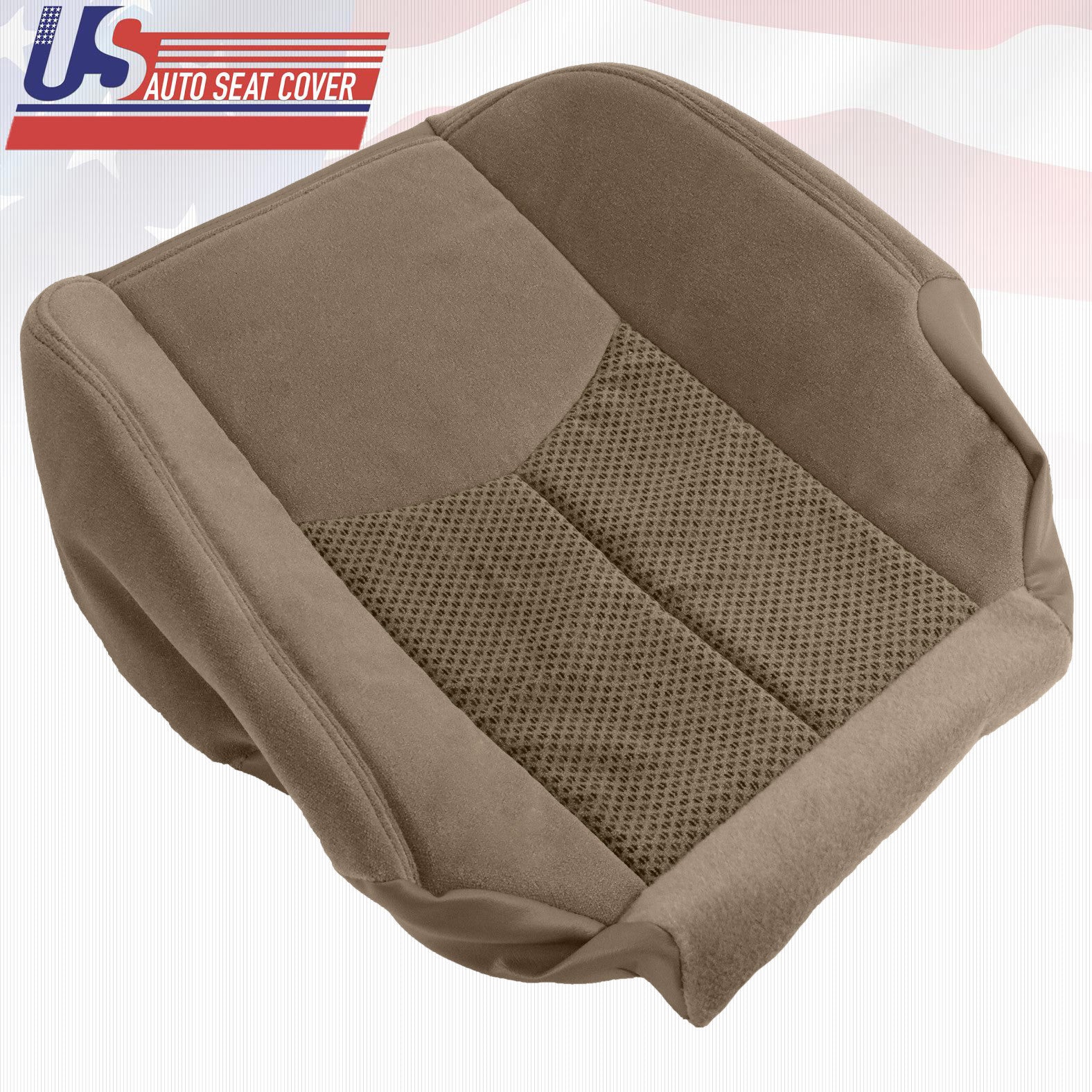2003 2004 Chevy Tahoe-Suburban 2500 Driver-Passenger Bottom Cloth Seat Cover Tan