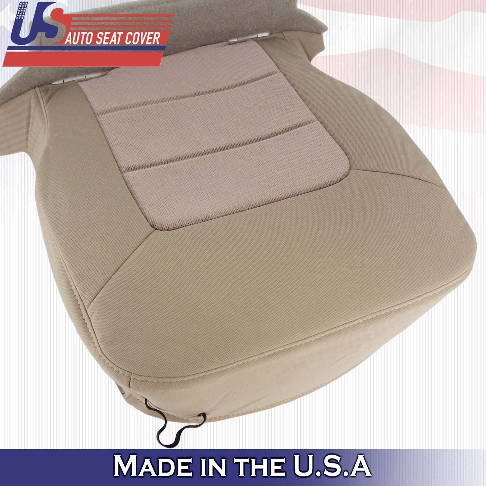 2003 2004 For Ford Expedition XLT  2nd Row Driver Top & Bottom Cloth Covers Tan