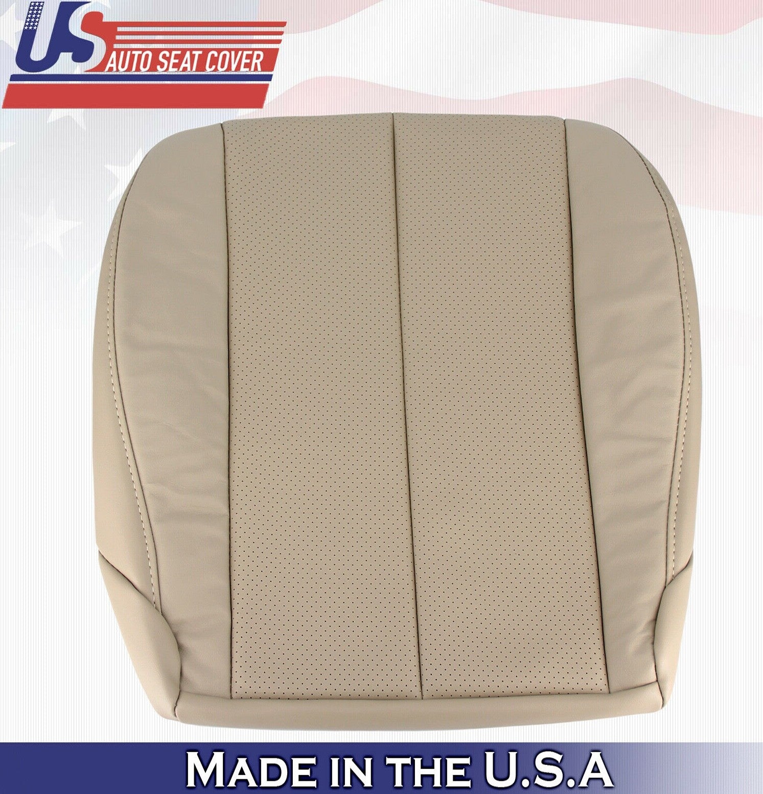 1999 to 2003 For Toyota Camry Solara Passenger Bottom Leather Seat Cover Tan