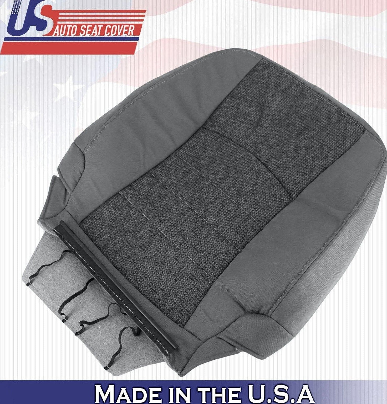2015 2016 For Dodge Ram 4500 5500 SLT Passenger Side Top Cloth Seat Cover Gray