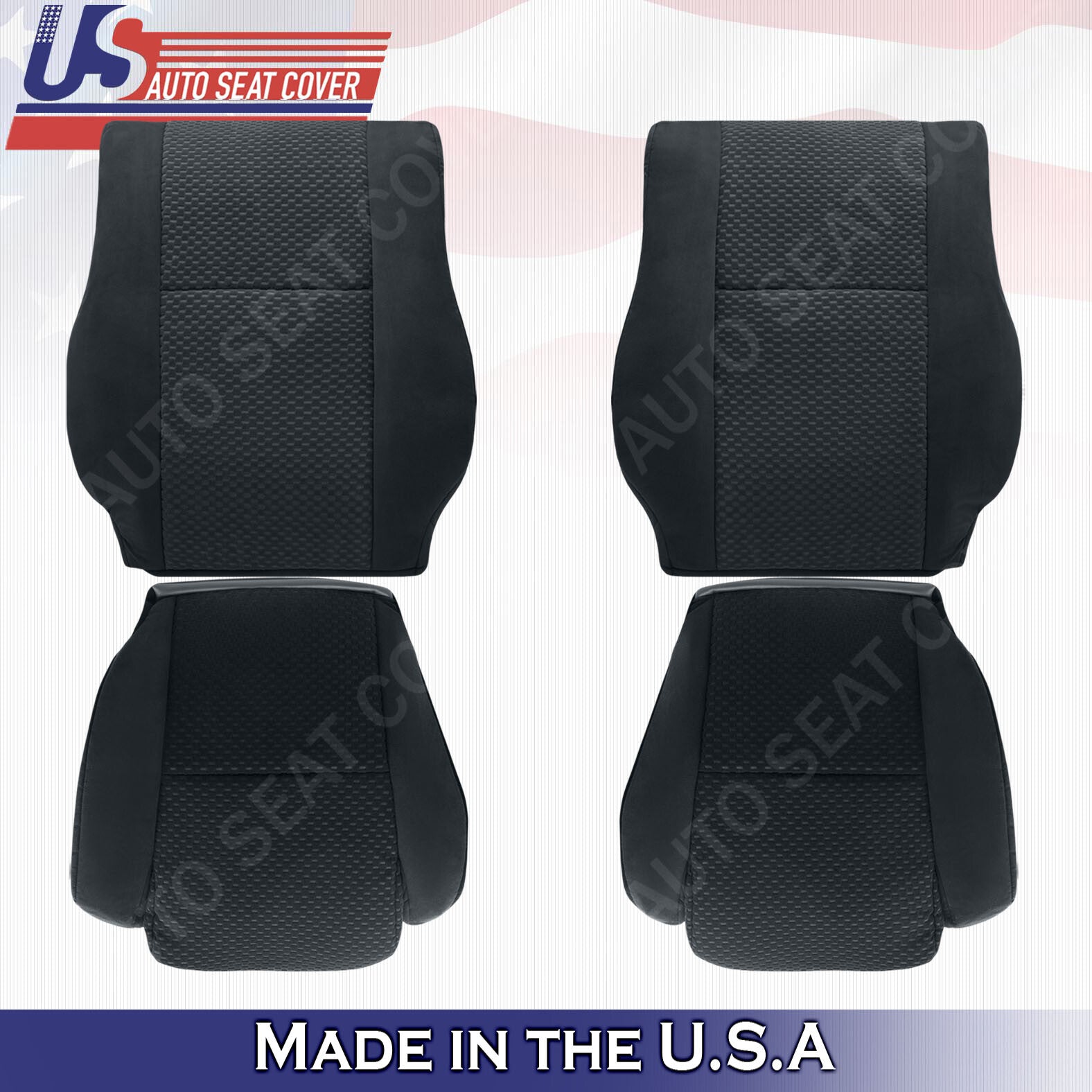 For 2007 2008 2009 2010 2011 2012 Toyota Tundra Left OR Right Cloth Covers Black