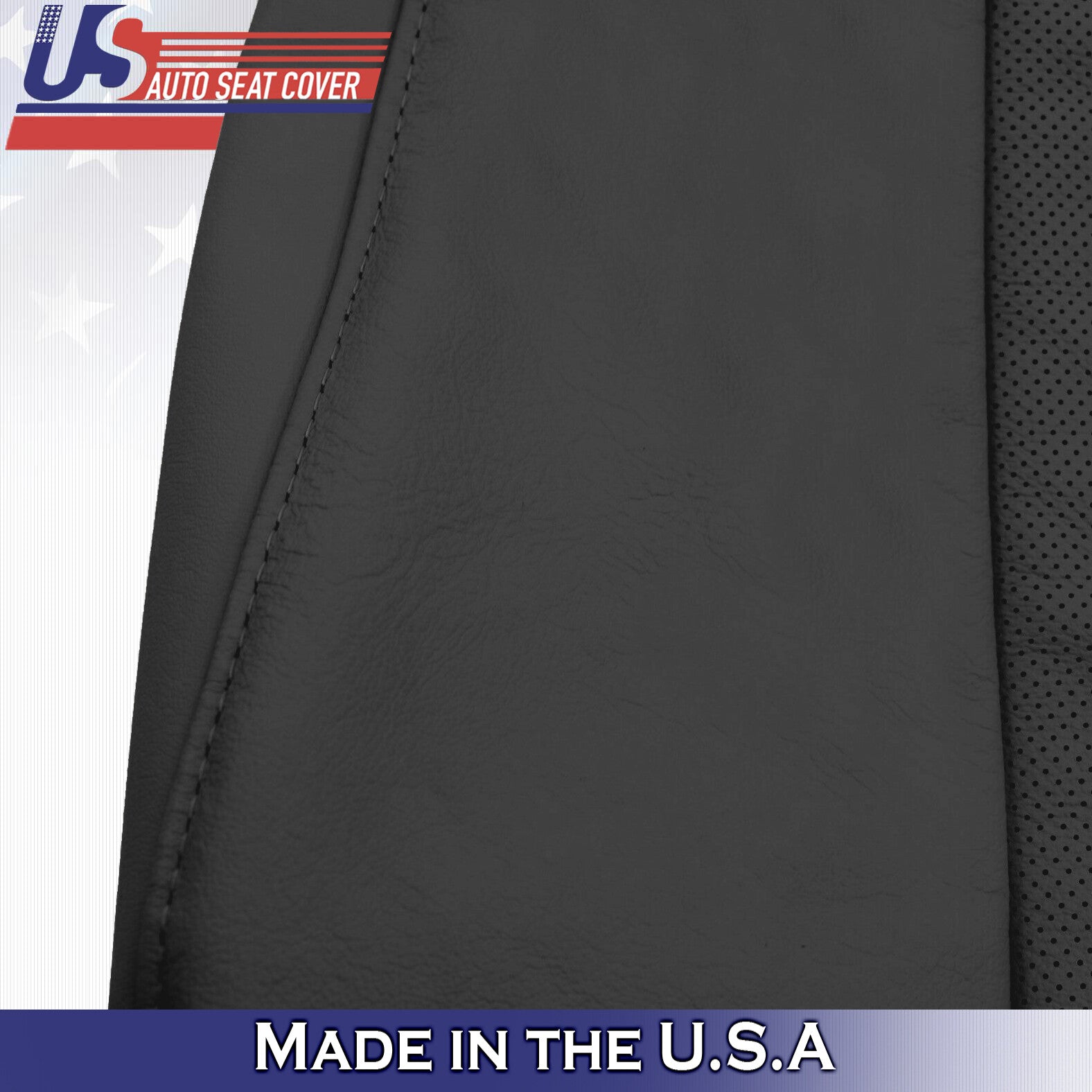 2010 to 2015 For Lexus RX350 Passenger Top & Bottom Leather Seat Covers Black