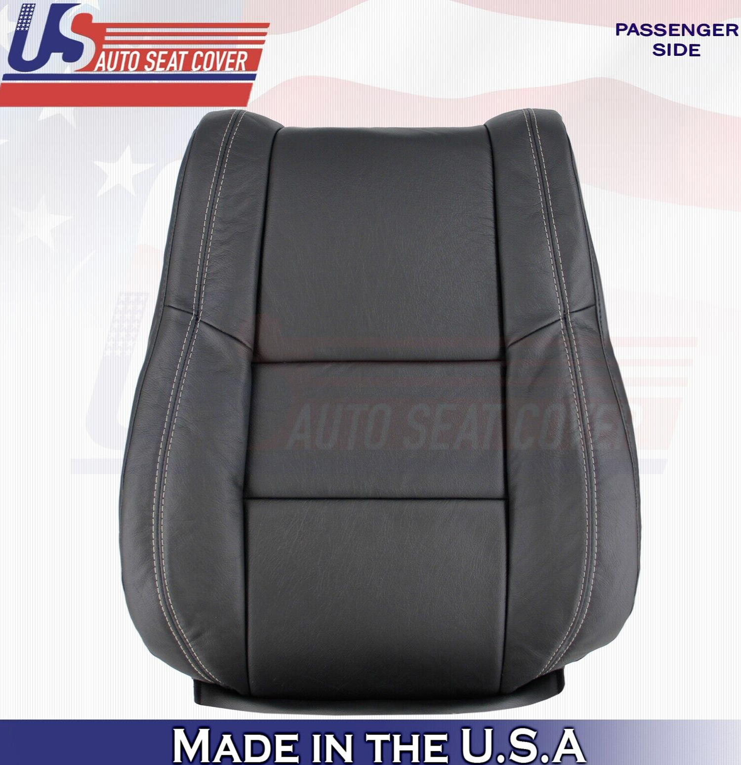 2017 2018 For Jeep Grand Cherokee Limited Passenger Top Leather Seat Cover BLK