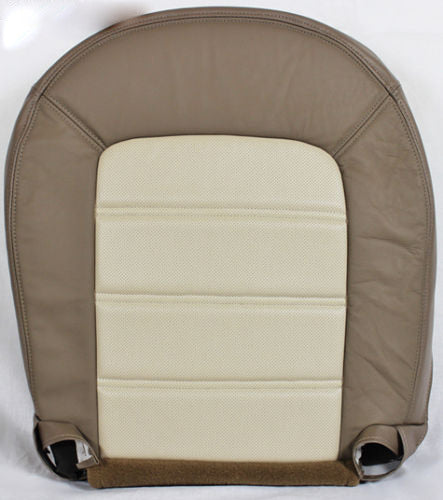 2002 to 2005 Fits Ford Explorer Driver Bottom Perf Leather Cover 2Tone Tan