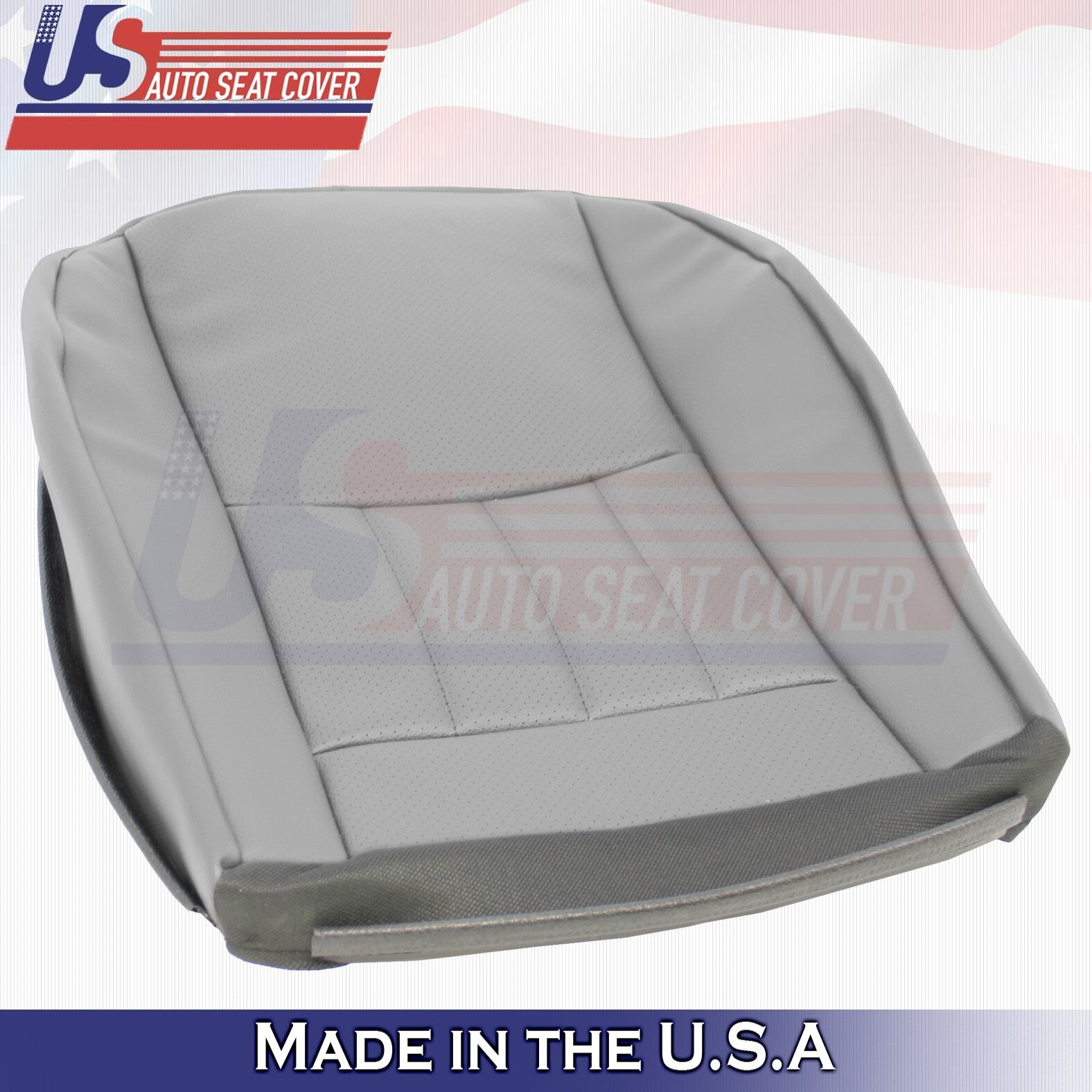 2006, 2007 For Mercedes Benz C280 Driver Bottom Leather Seat Cover Gray