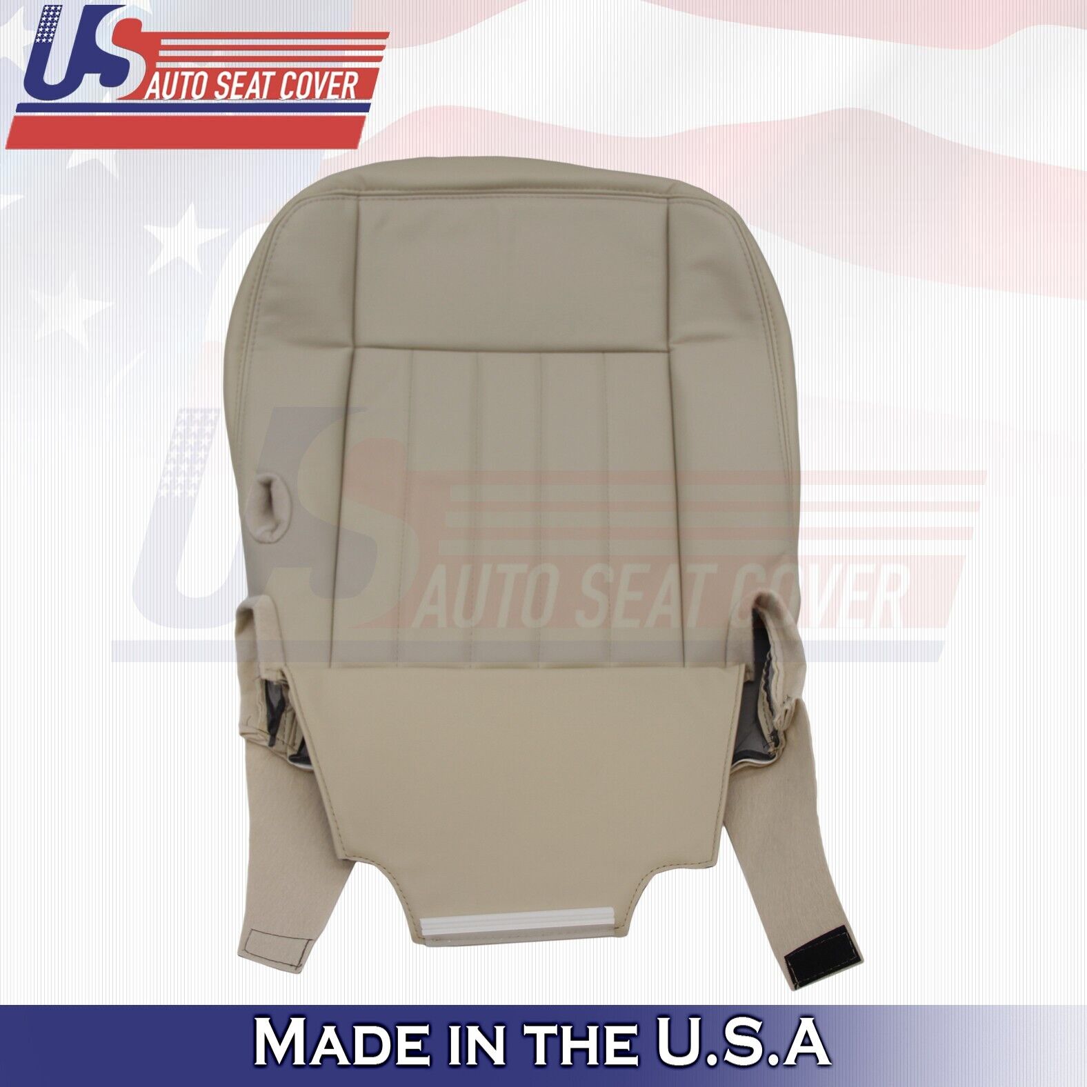 2003 to 2005 For Lincoln Town Car Passenger Bottom & Top Leather Cover Med Camel
