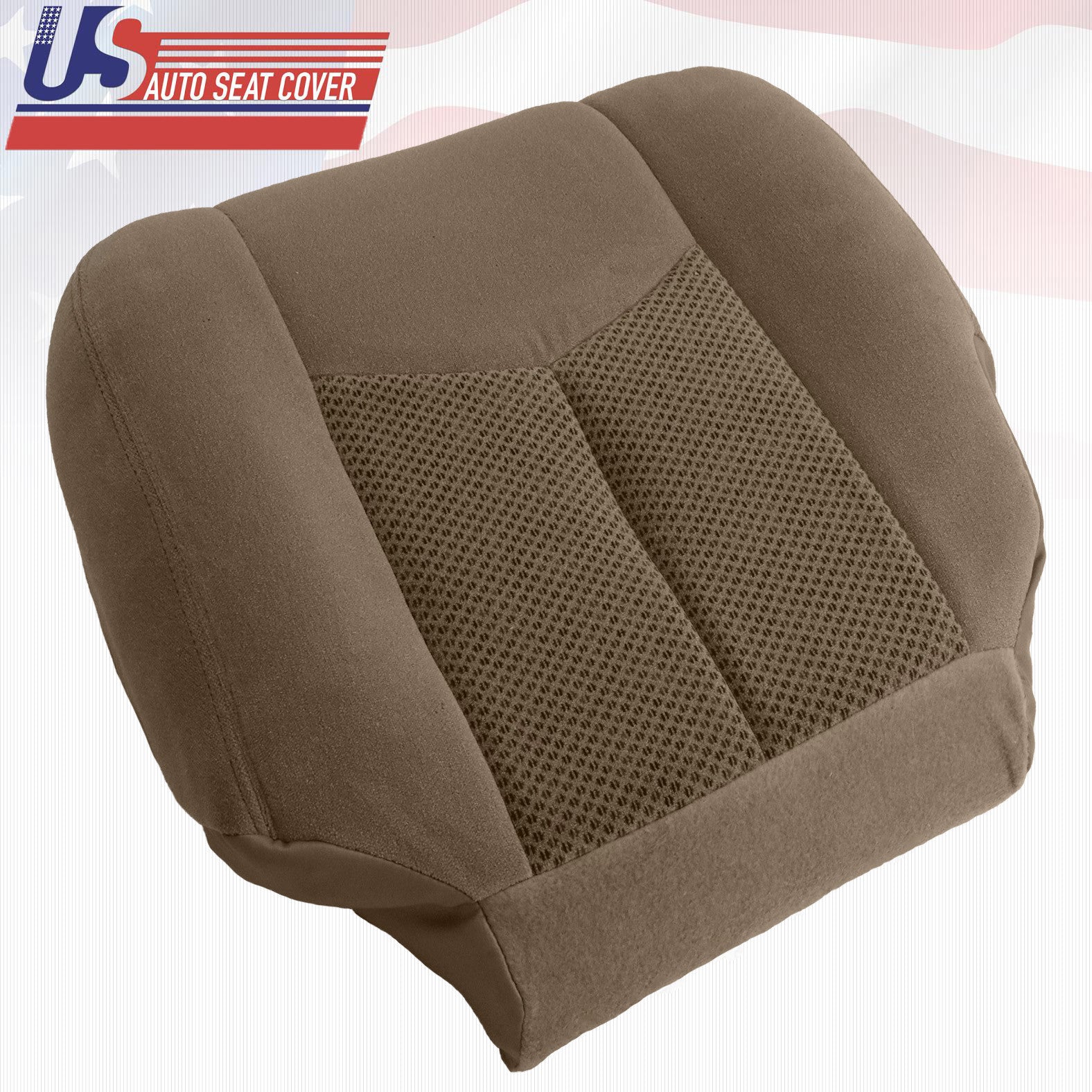 2003 2004 Chevy Suburban 2500 - Driver Bottom Cloth Replacement Seat Cover TAN